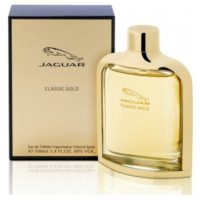 عکس عطر جگوار کلاسیک گلد - بطری شیک و طلایی رنگ عطر جگوار گلد با رایحه‌ای گرم و جذاب، مناسب برای مردان و زنان با سلیقه.