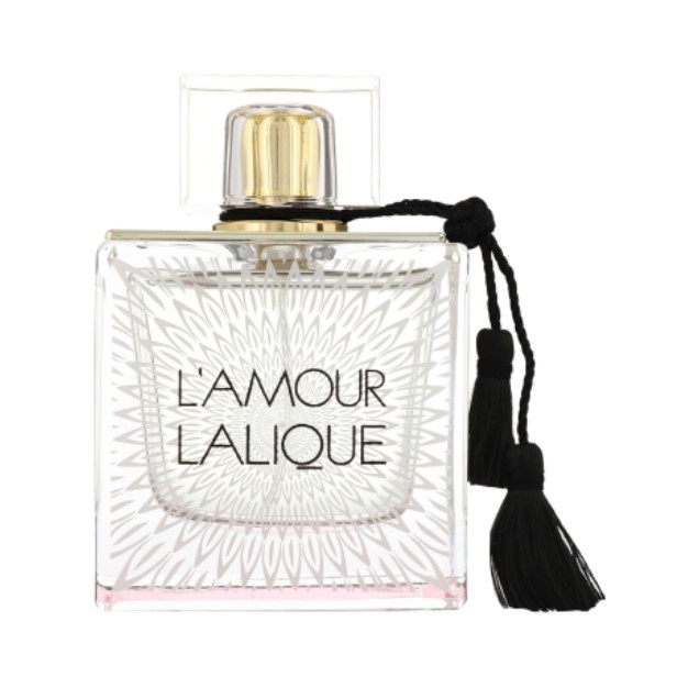 تصویر بطری عطر لالیک لامور با طراحی شیک و رنگهای ظریف